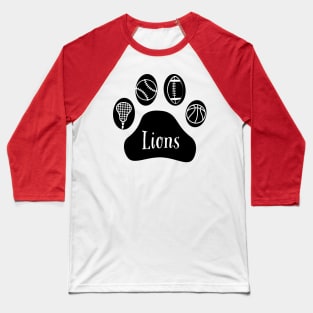 Lions sports paw Baseball T-Shirt